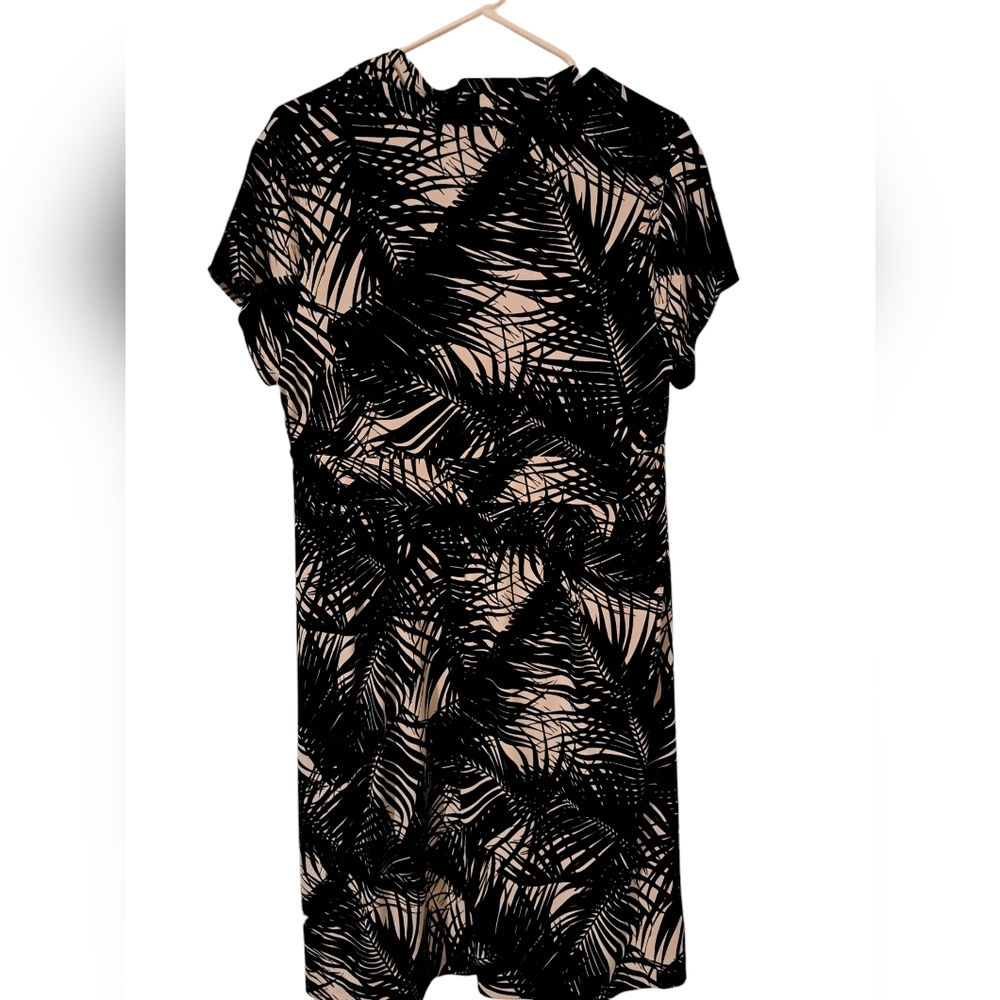 NWOT Alfani palm dress size Petite Large - Picture 2 of 4